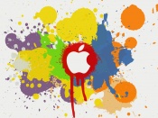 Apple mac grafiti vopsea