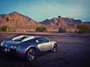 Bugatti in desert