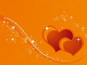 Inimi pe portocaliu
